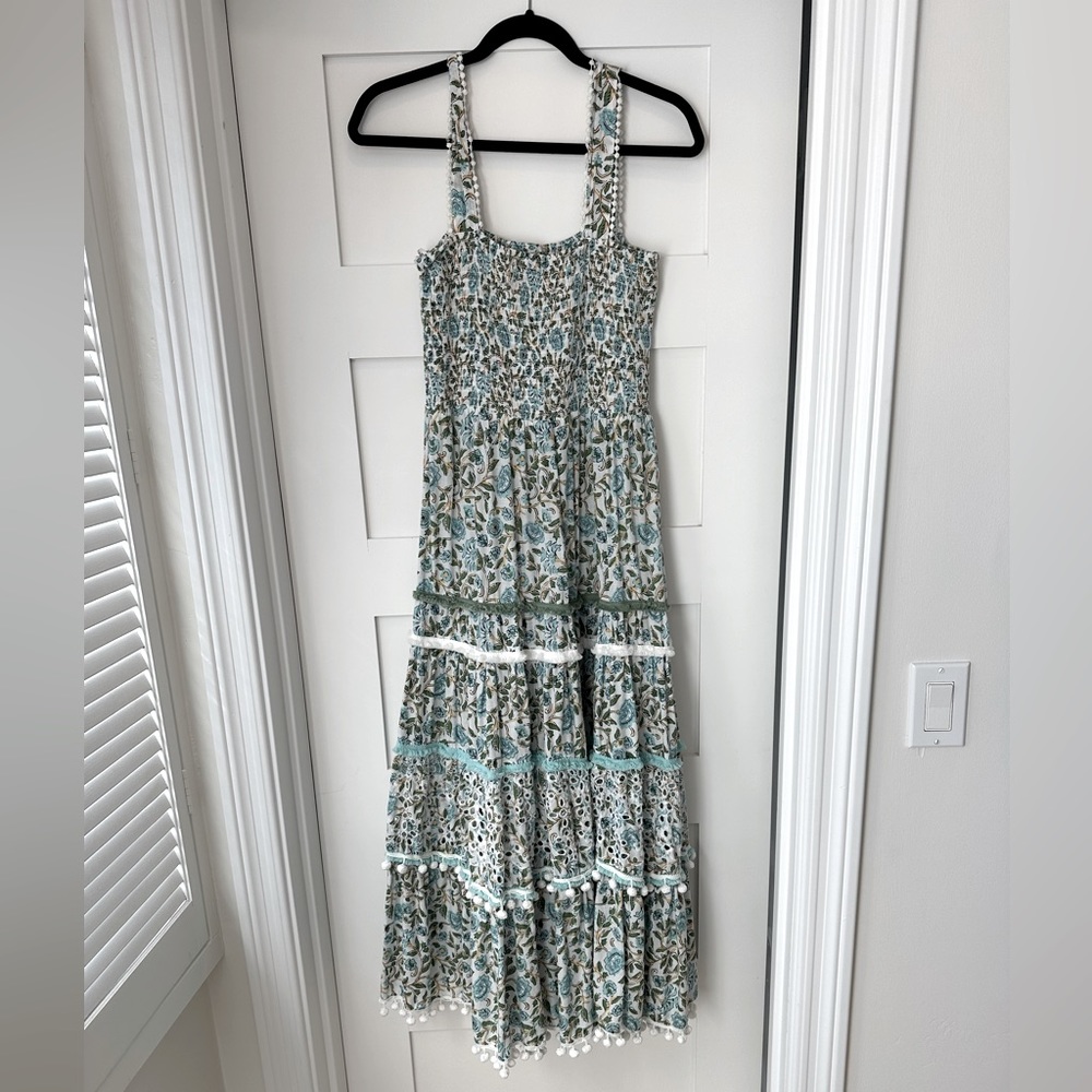 Zara Floral Tiered MIDI/Maxi Dress • Size Medium